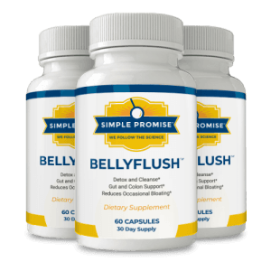 BellyFlush digestive cleanse supplement bottles