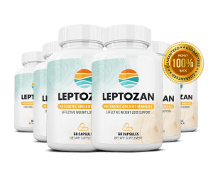 Leptozan weight-support supplement bottles