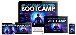 30 Day Lucid Dreaming Bootcamp digital course shown on multiple devices