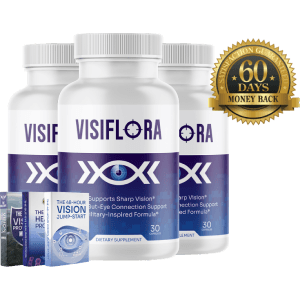 VisiFlora vision support supplement bottles