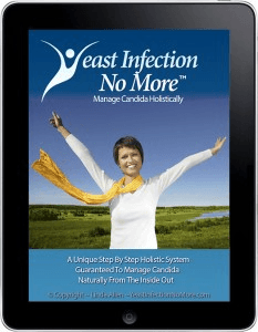Yeast Infection No More digital guide on a tablet