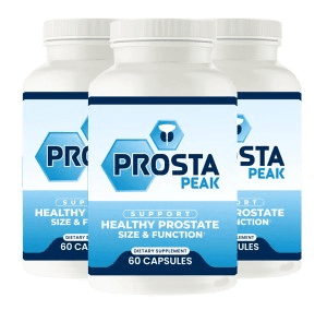 Prosta Peak prostate support supplement bottles